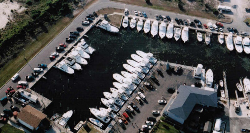 Aerial View of Hatteras Harbor Marina
